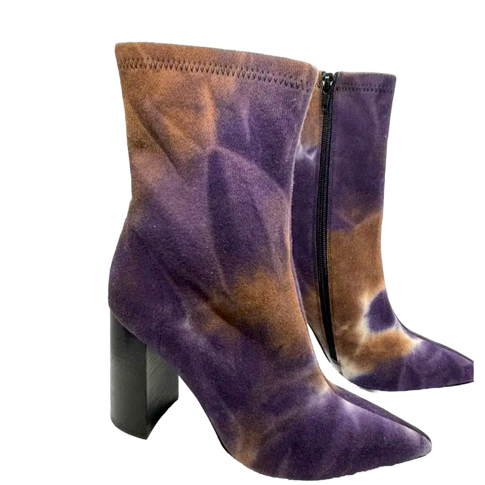 Jeffrey Campbell Purple Tie Dye Boots Size 7 siren-3
